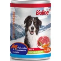 bioline wet food for dogs beef&vegetables pate