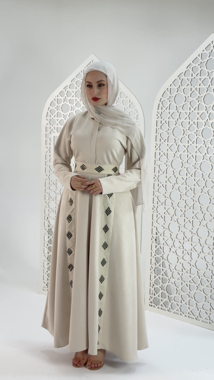 فستان رايا  باللون (البيج)