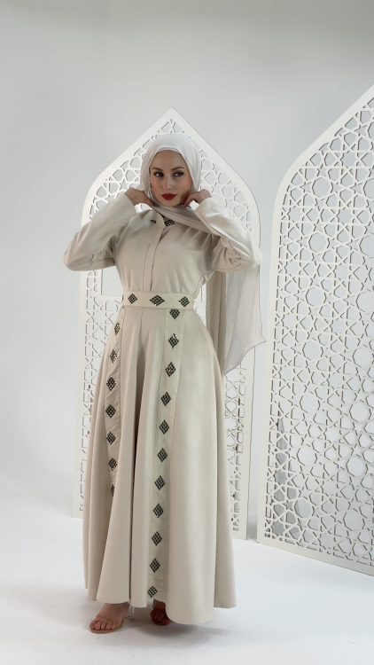 فستان رايا  باللون (البيج)