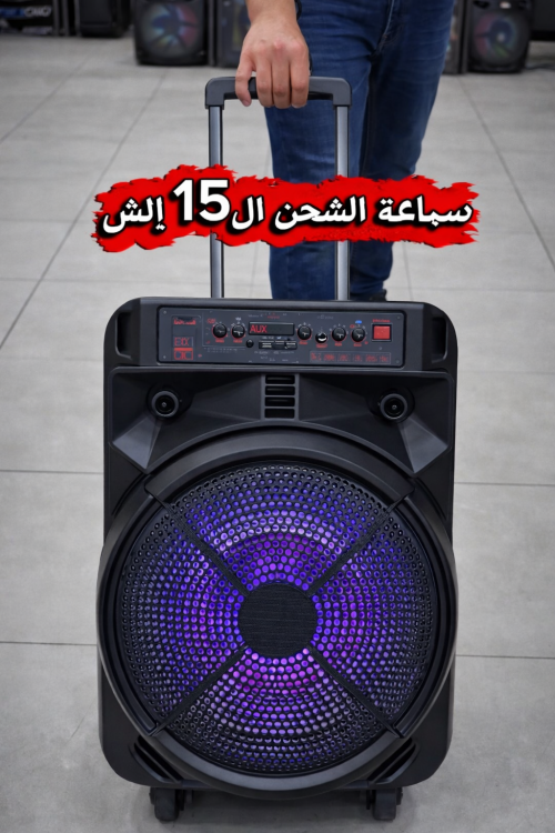 سماعة شحن 15 انش مع مايكروفون لا سلكي عدد2