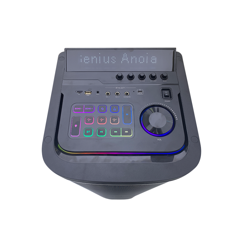 سماعة شحن رباعية 8 انش مع 2 مايكروفون لا سلكي 