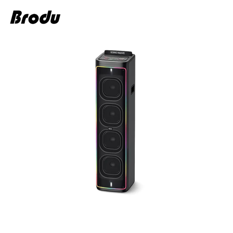 سماعة شحن رباعية 8 انش مع 2 مايكروفون لا سلكي 