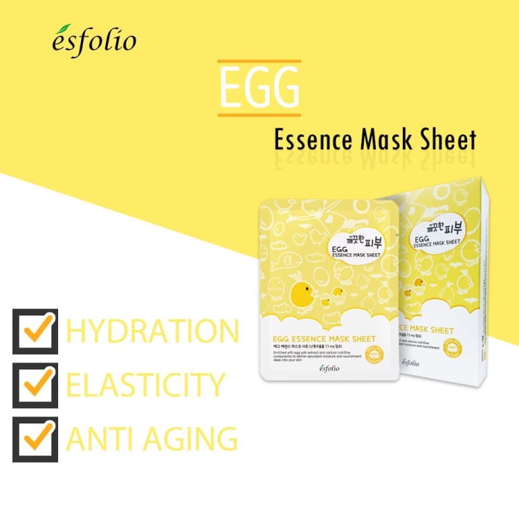 esfolio - Pure Skin Egg Essence Maskماسك البيض الكوري  