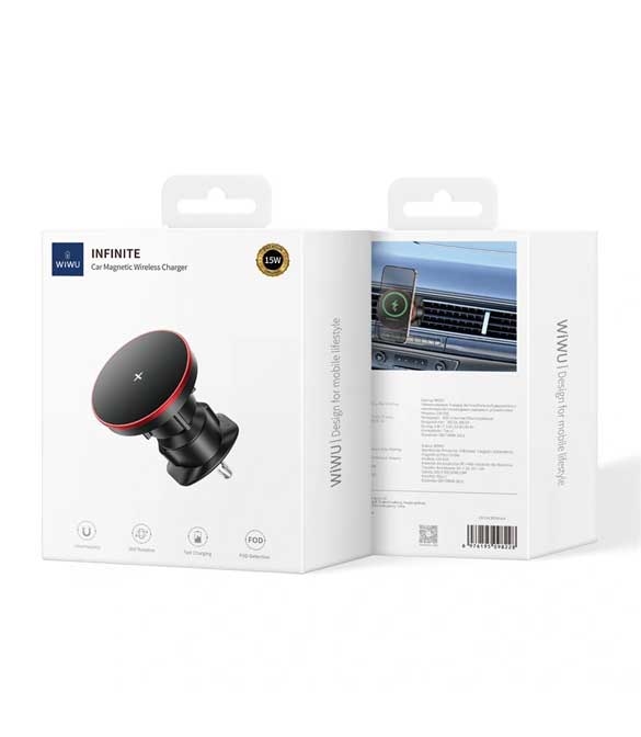 حامل موبايل مع شاحن لاسلكي من WIWU