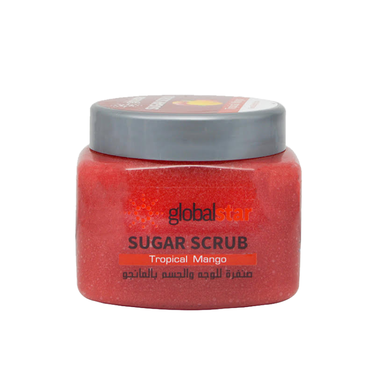 مقشر Globalstar السكر للوجه والجسم بالمانجو 