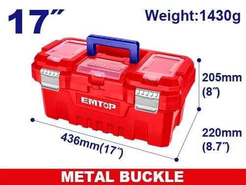 صندوق عده بلاستيك 17" ملقط حديد  EPBX1702 