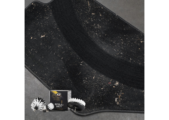 ثلاث فرش بأحجام مختلفة لتناسب مجموعة واسعة من الاستخدامات K2 BRILL SET PRO