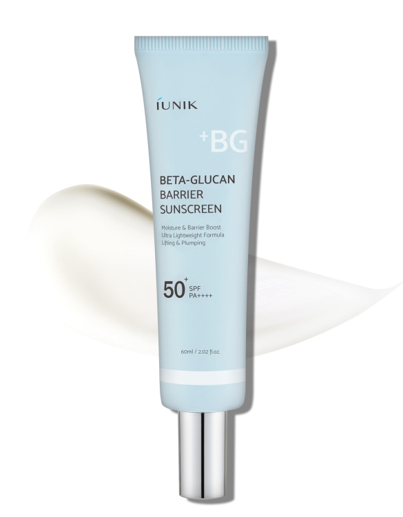 IUNIK Beta-Glucan Water Barrier Moisture Daily Sunscreen Matte & No White Cast SPF 50+ PA++++ 