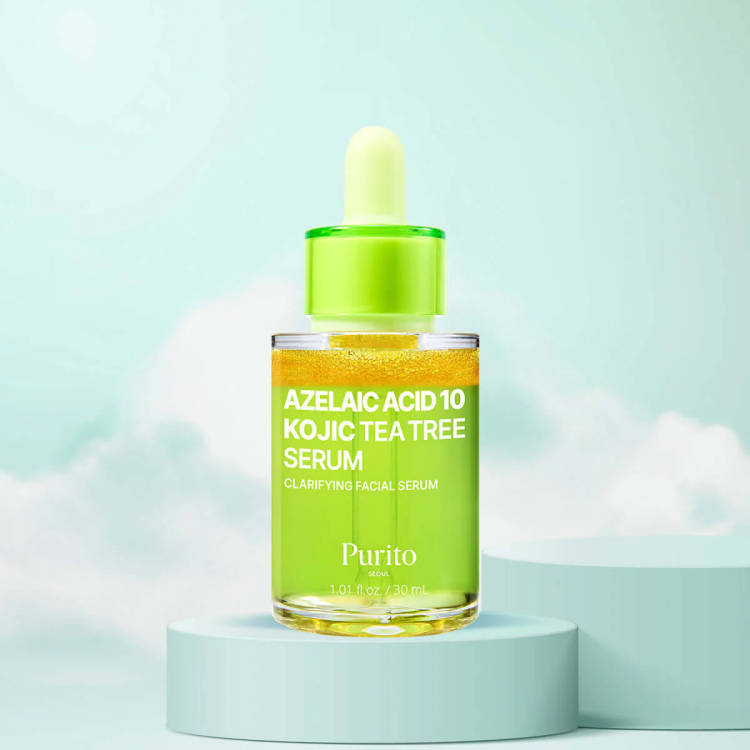 PURITO Azelaic Acid 10% + Kojic Acid + Tea Tree Facial Serum | for Acne & Marks, Breakouts