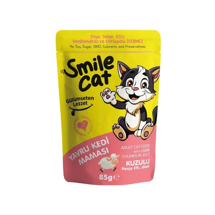 طعام رطب للقطط عدة نكهات - smile cat wet food
