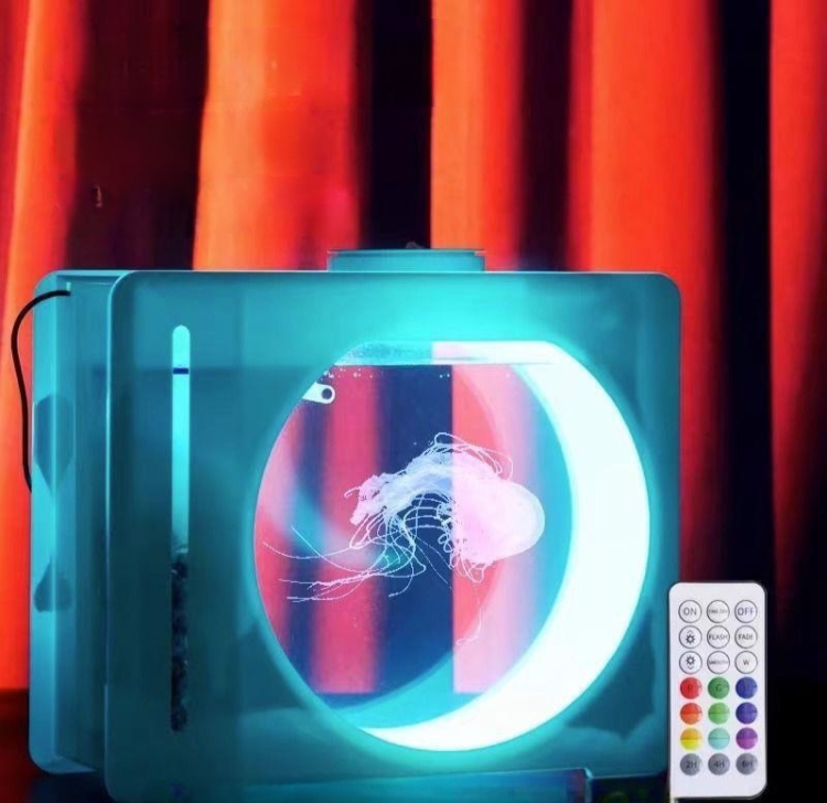 حوض سمك مضيئ بإضاءة LED