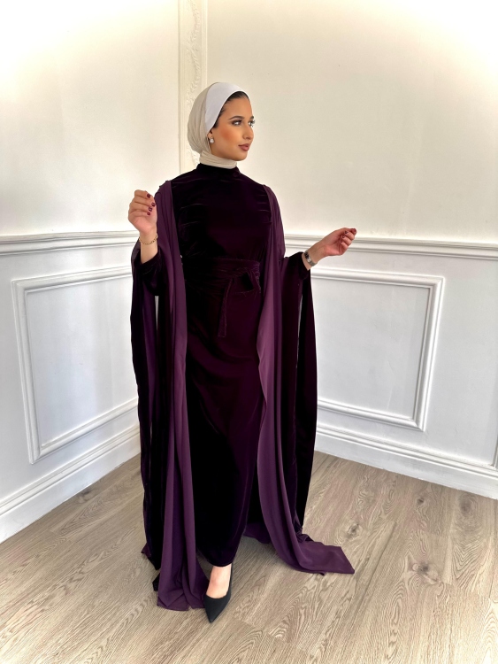 velvet abaya