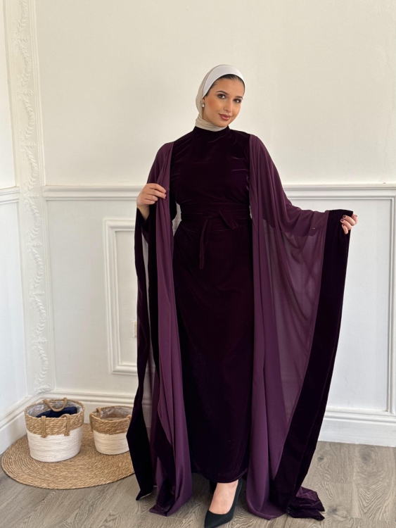 velvet abaya