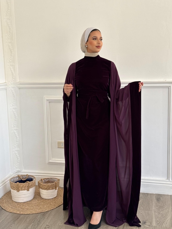 velvet abaya