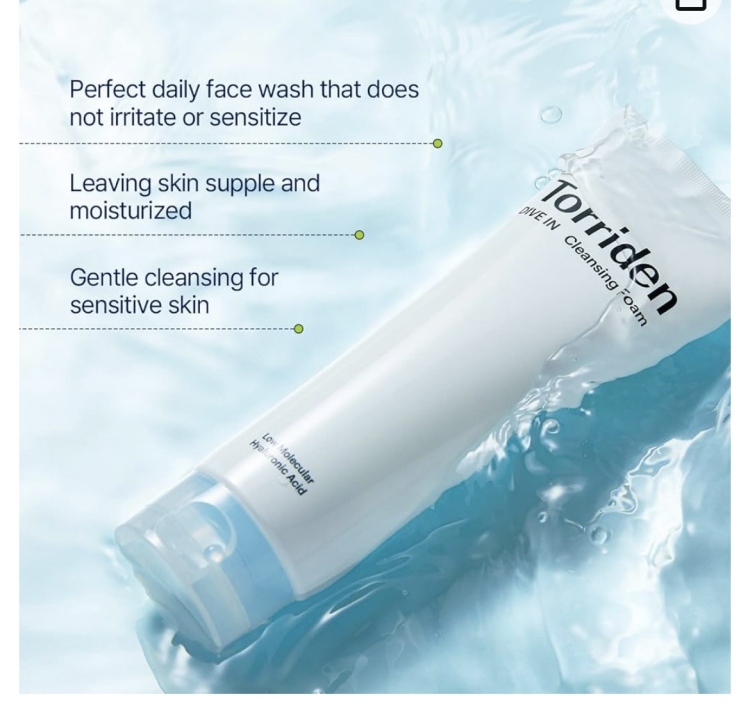 Torriden DIVE-IN Low Molecular Hyaluronic Acid Cleansing توريدن دايف-إن غسول رغوي بحمض الهيالورونيك