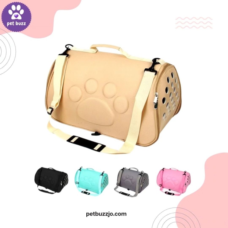 Pet carrier bag portable foldable Shoulder Bag (Large 52*32*32cm Fit for pet within 12.5kg)