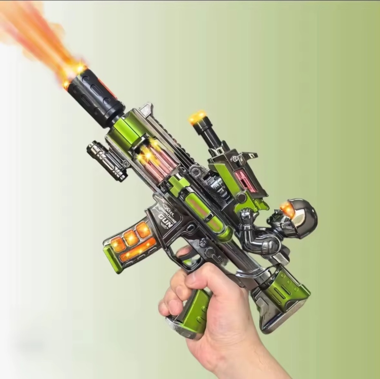 رشاش اطفال مع موسيقى واضاءة وبخار حجم 30 سم 