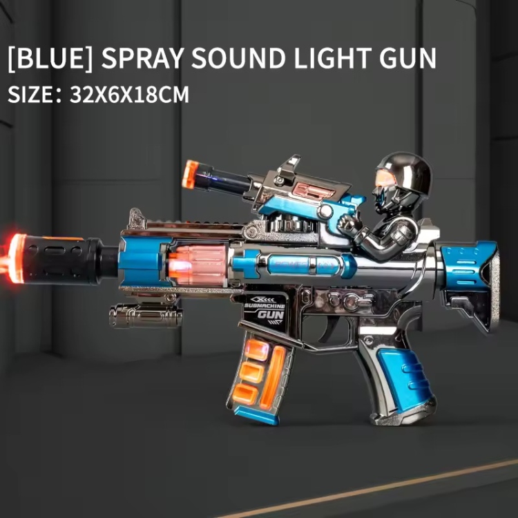 رشاش اطفال مع موسيقى واضاءة وبخار حجم 30 سم 