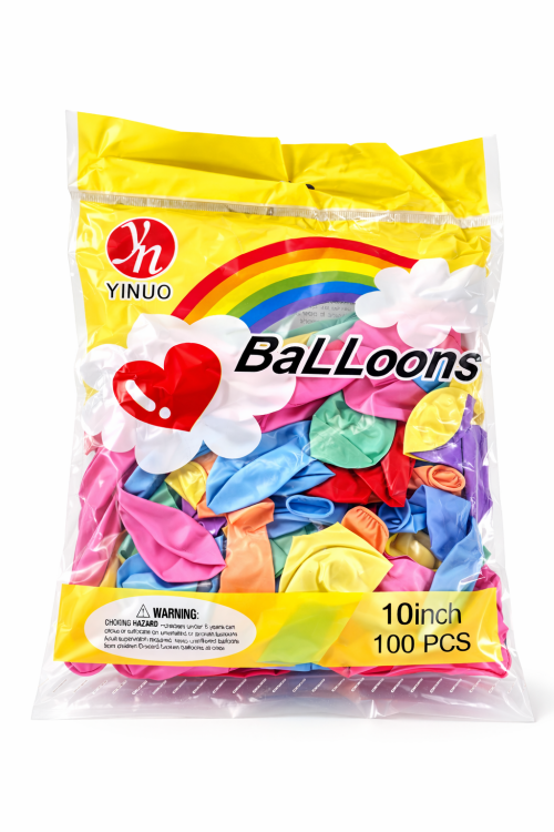كيس بالونات ملونة