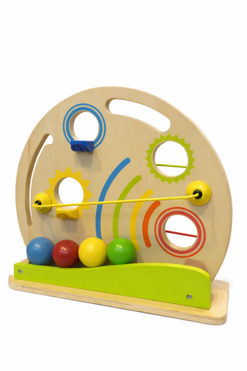 لعبة سباق الكرات الخشبية التعليمبة