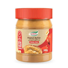 قودي زبدة فول سوداني خشنة 340 جرام