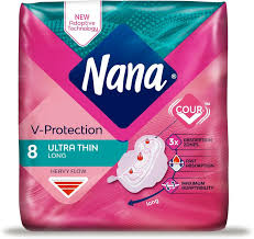 نانا فوط صحية ألتر رفيعة طويلة بالأجنحة 8 حبات