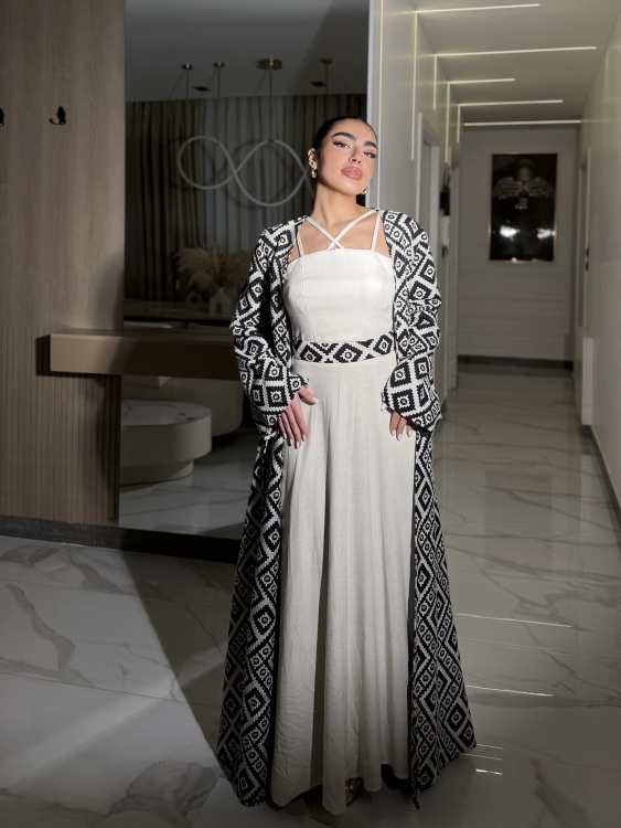 corset Dress and Bisht set العنود 