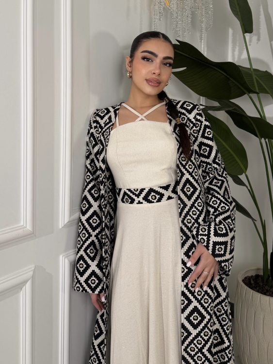 corset Dress and Bisht set العنود 