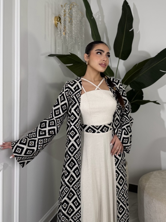 corset Dress and Bisht set العنود 
