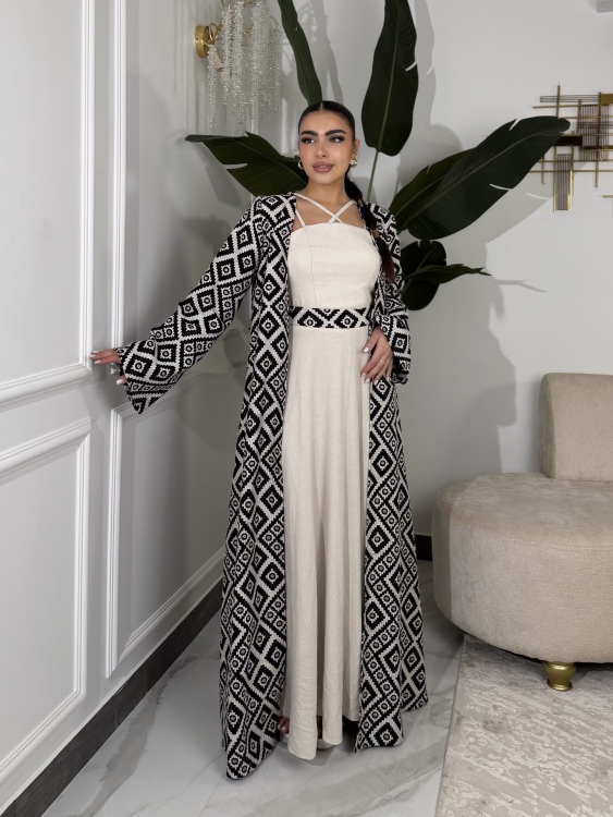 corset Dress and Bisht set العنود 