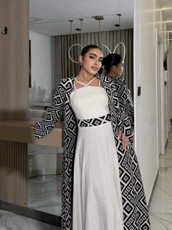 corset Dress and Bisht set العنود 