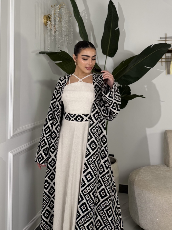 corset Dress and Bisht set العنود 