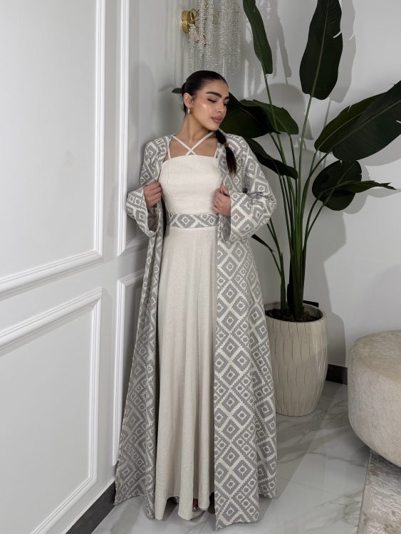 Corset Dress and Bisht set  العنود