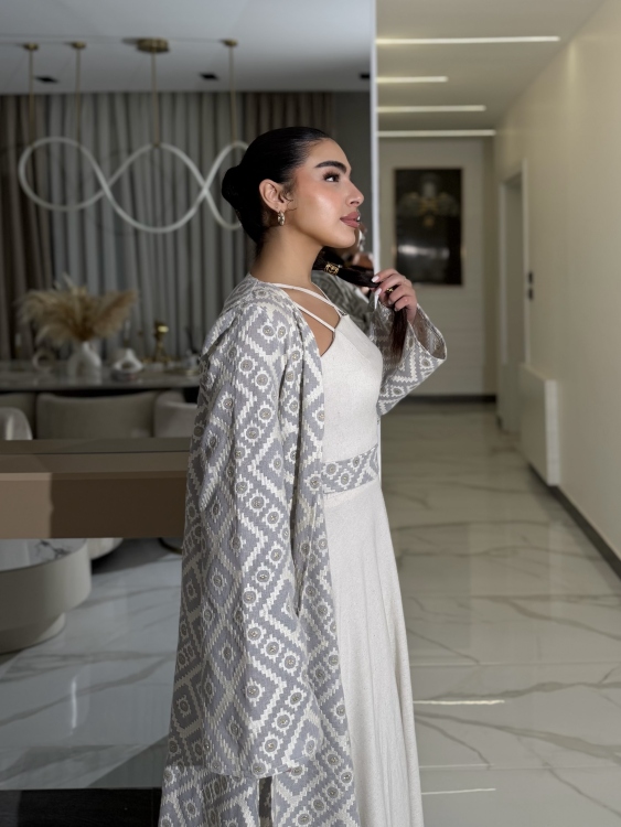 Corset Dress and Bisht set  العنود