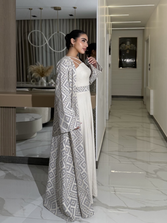 Corset Dress and Bisht set  العنود