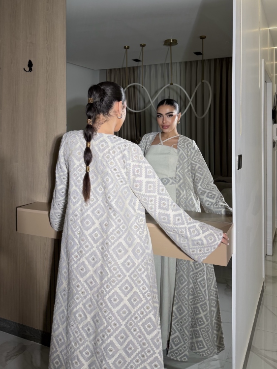 Corset Dress and Bisht set  العنود