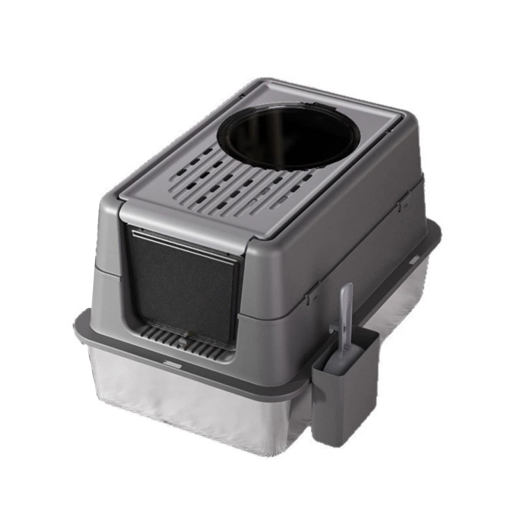 Enclosed Stainless Steel Cat Litter Box