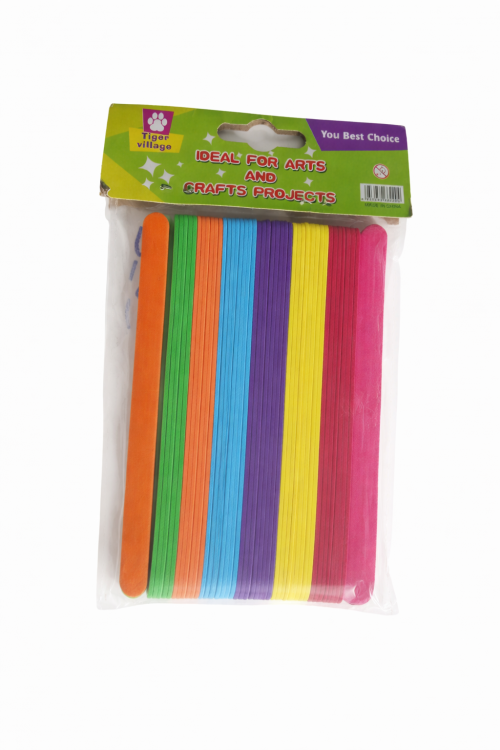 أعواد بوظة فلين ملونة 