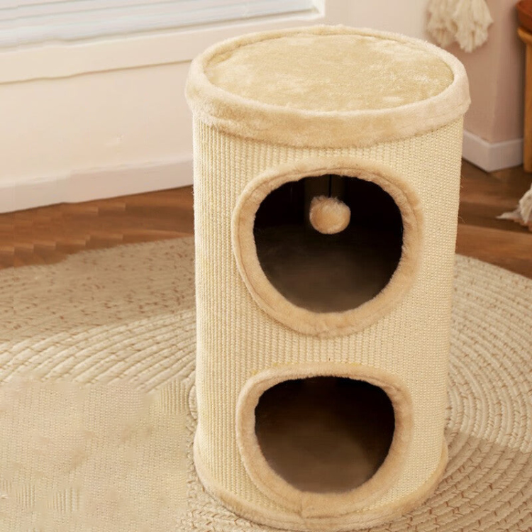 Fiberboard Sisal Fabric Multi-Functional Cat Tree