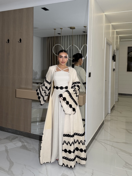 Corset Dress and Bisht set جلابية العنود