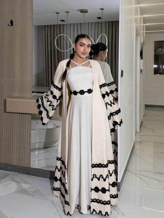 Corset Dress and Bisht set جلابية العنود