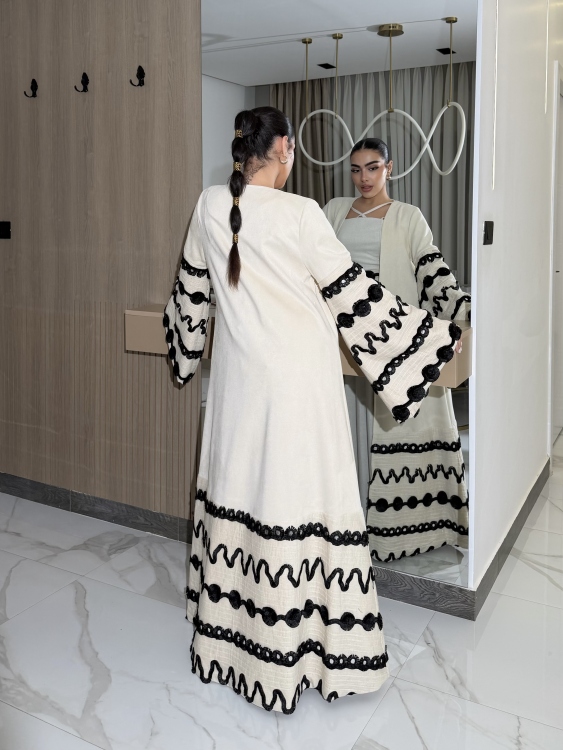 Corset Dress and Bisht set جلابية العنود