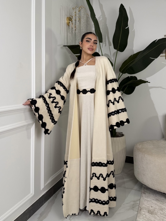 Corset Dress and Bisht set جلابية العنود