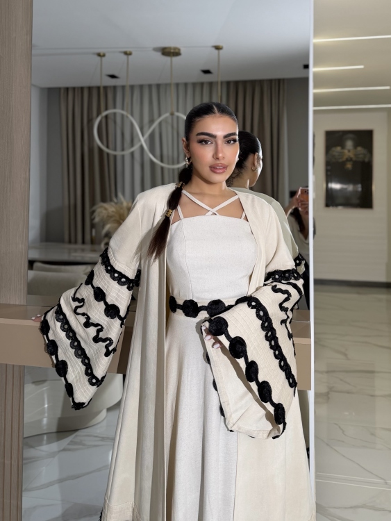 Corset Dress and Bisht set جلابية العنود