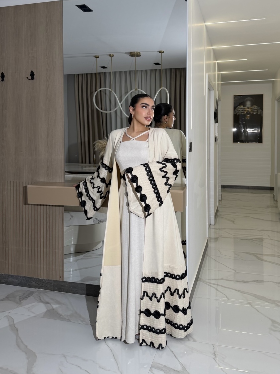 Corset Dress and Bisht set جلابية العنود