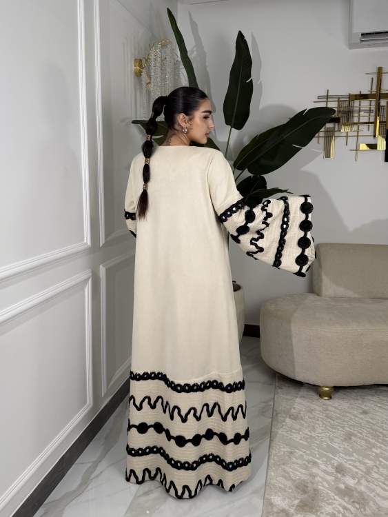 Corset Dress and Bisht set جلابية العنود