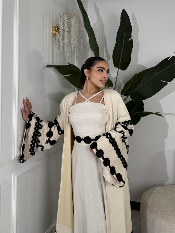 Corset Dress and Bisht set جلابية العنود