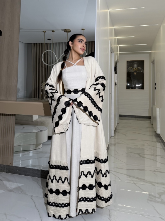 Corset Dress and Bisht set جلابية العنود