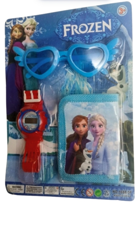 محفظة مع ساعة مع نظارات أطفال