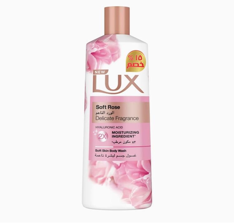 لوكس جل استحمام ورد ناعم 500مل